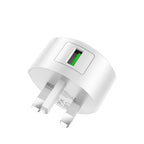Wall charger “C68B Shell” single USB port QC3.0 UK