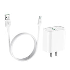 Wall charger “C69 Dynamic power” CN plug single USB QC3.0 set with cable