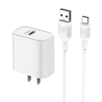 Wall charger “C69 Dynamic power” CN plug single USB QC3.0 set with cable