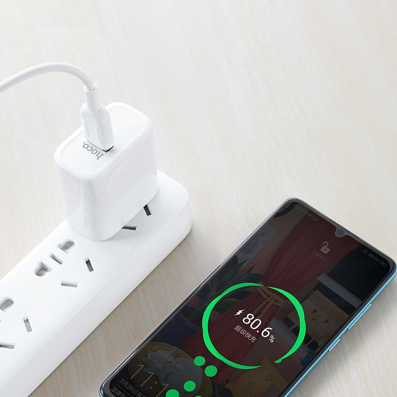Wall charger “C69 Dynamic power” CN plug single USB QC3.0 set with cable