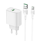 Wall charger “C69A Dynamic power” EU plug single USB QC3.0 set with cable