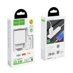 Wall charger “C69A Dynamic power” EU plug single USB QC3.0 set with cable