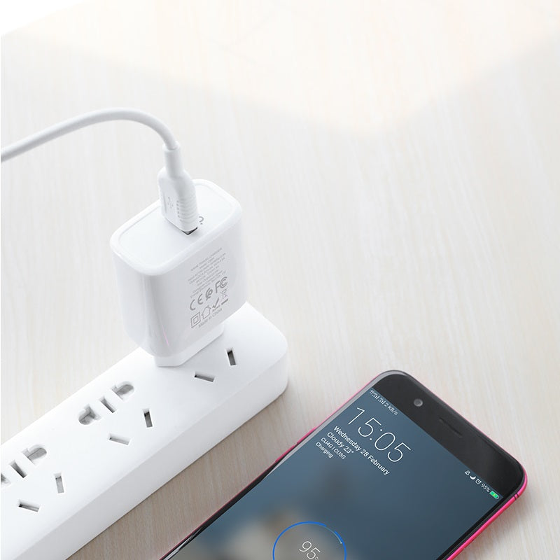 Wall charger “C69A Dynamic power” EU plug single USB QC3.0 set with cable