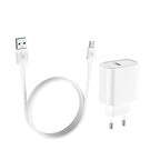 Wall charger “C69A Dynamic power” EU plug single USB QC3.0 set with cable