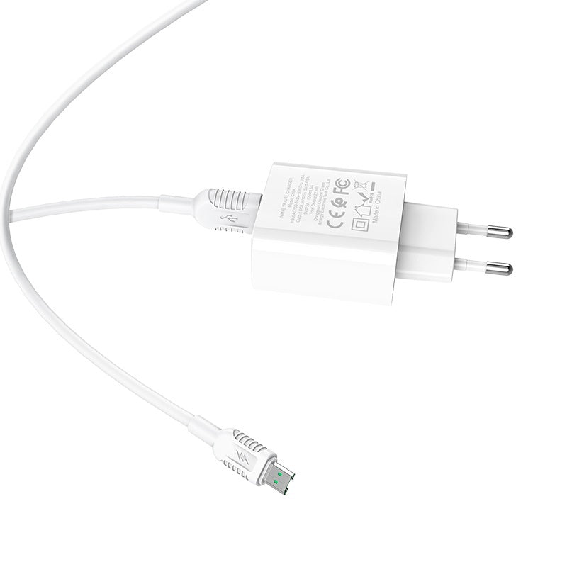 Wall charger “C69A Dynamic power” EU plug single USB QC3.0 set with cable