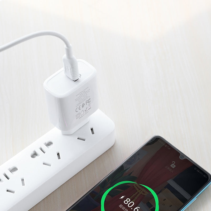 Wall charger “C69A Dynamic power” EU plug single USB QC3.0 set with cable