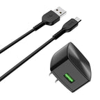 Wall charger “C70 Cutting-edge” single USB port QC3.0 US set with cable