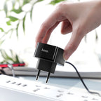 Wall charger “C70A Cutting-edge” single port QC3.0  EU set with cable