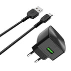 Wall charger “C70A Cutting-edge” single port QC3.0  EU set with cable