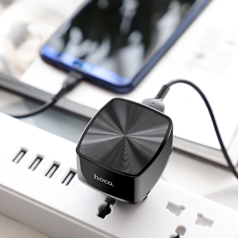 Wall charger “C70A Cutting-edge” single port QC3.0  EU set with cable