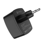 Wall charger “C70A Cutting-edge” single port QC3.0  EU set with cable