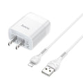 Wall charger “C72 Glorious” US plug single USB set with cable