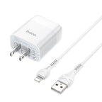 Wall charger “C72 Glorious” US plug single USB set with cable