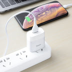 Wall charger “C72 Glorious” US plug single USB set with cable