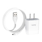 Wall charger “C72 Glorious” US plug single USB set with cable