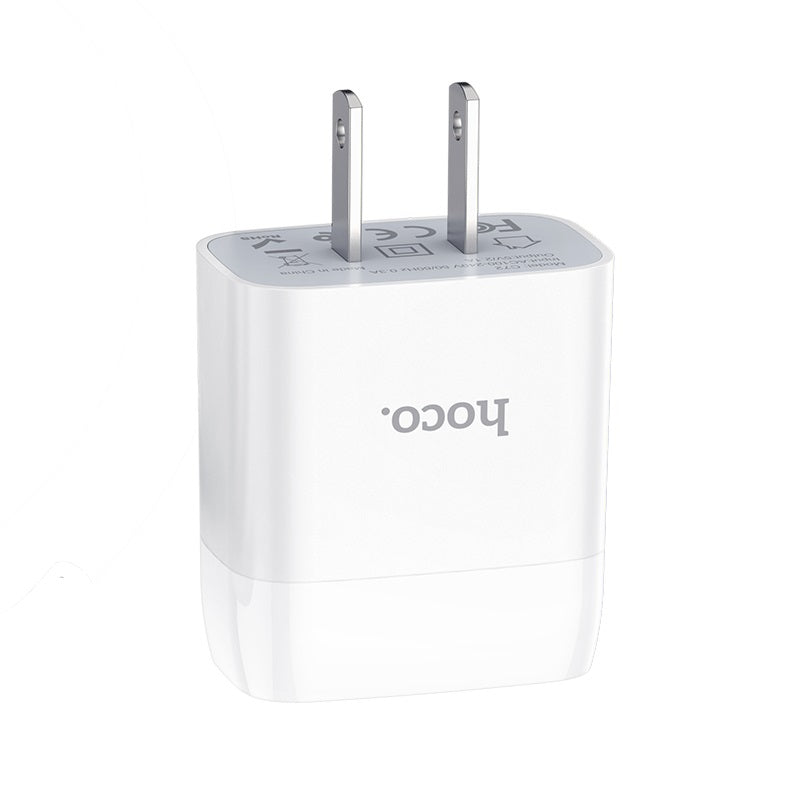 Wall charger “C72 Glorious” US plug single USB set with cable