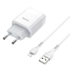 Wall charger “C72A Glorious” EU plug single USB set with cable