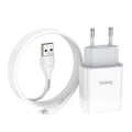 Wall charger “C72A Glorious” EU plug single USB set with cable