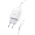 Wall charger “C72A Glorious” EU plug single USB set with cable