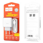 Wall charger “C72A Glorious” EU plug single USB set with cable