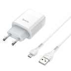 Wall charger “C72A Glorious” EU plug single USB set with cable