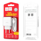 Wall charger “C72A Glorious” EU plug single USB set with cable