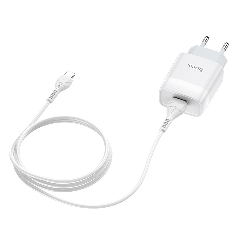 Wall charger “C72A Glorious” EU plug single USB set with cable