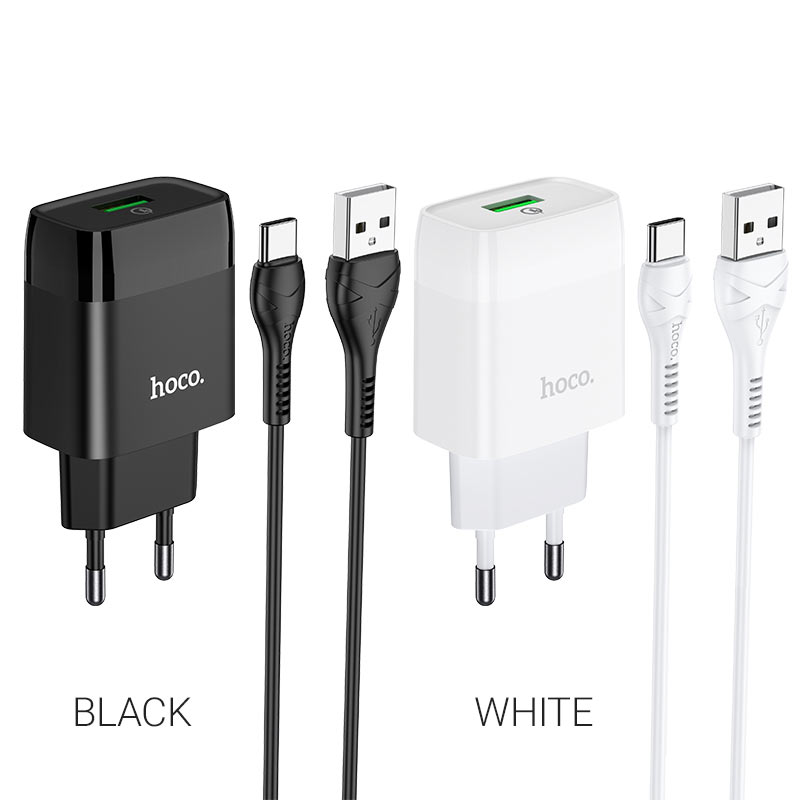 Wall charger “C72Q Glorious” QC3.0 EU plug set with cable