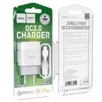 Wall charger “C72Q Glorious” QC3.0 EU plug set with cable