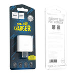 Wall charger “C73 Glorious” US plug dual USB set with cable