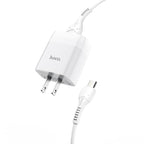 Wall charger “C73 Glorious” US plug dual USB set with cable