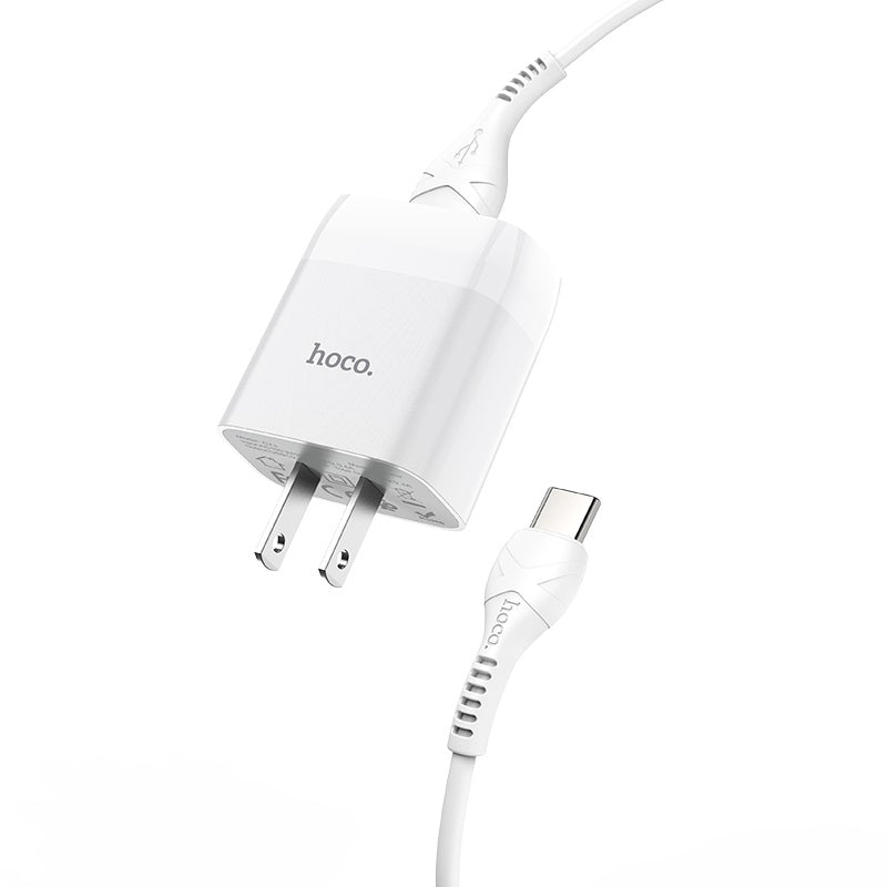 Wall charger “C73 Glorious” US plug dual USB set with cable