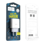 Wall charger “C73A Glorious” EU plug dual USB set with cable