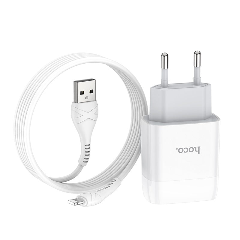 Wall charger “C73A Glorious” EU plug dual USB set with cable