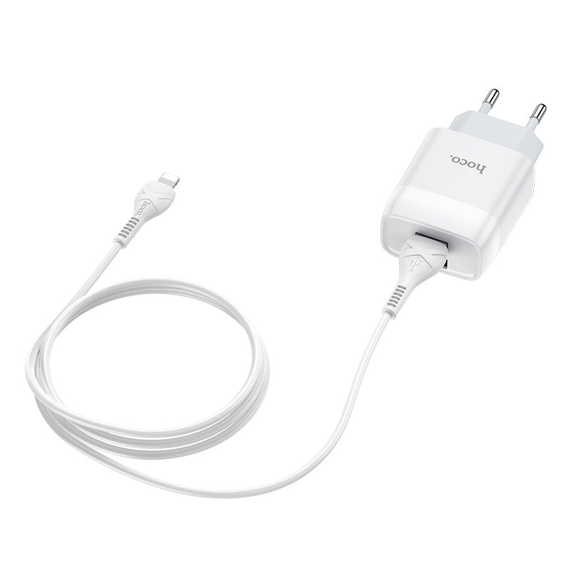 Wall charger “C73A Glorious” EU plug dual USB set with cable