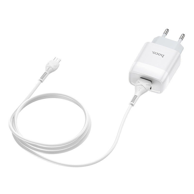 Wall charger “C73A Glorious” EU plug dual USB set with cable