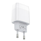 Wall charger “C73A Glorious” EU plug dual USB set with cable