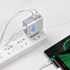 Wall charger “C75 Imperious” dual USB port EU with built-in wire