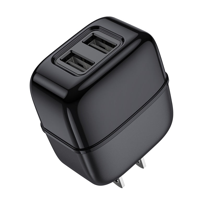 Wall charger “C77 Highway” dual port charger US plug set with cable
