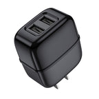 Wall charger “C77 Highway” dual port charger US plug set with cable