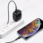 Wall charger “C77 Highway” dual port charger US plug set with cable