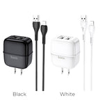 Wall charger “C77 Highway” dual port charger US plug set with cable