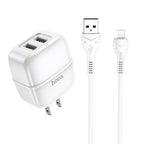 Wall charger “C77 Highway” dual port charger US plug set with cable