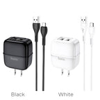 Wall charger “C77 Highway” dual port charger US plug set with cable