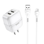 Wall charger “C77 Highway” dual port charger US plug set with cable