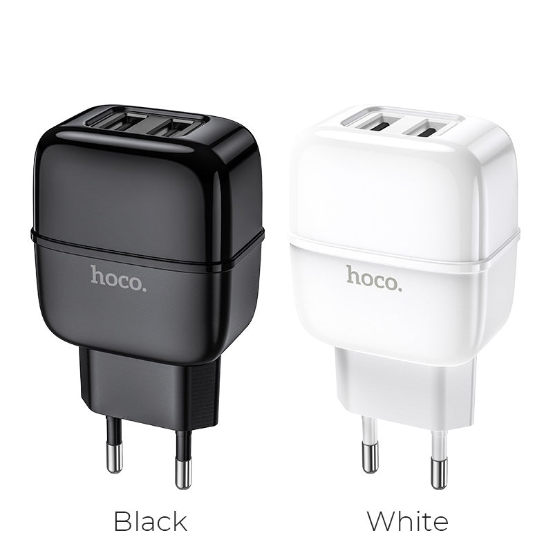 Wall charger “C77A Highway” dual port charger EU plug set with cable