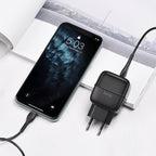 Wall charger “C77A Highway” dual port charger EU plug set with cable