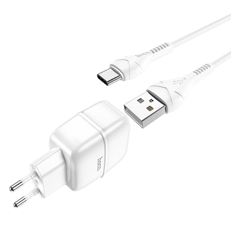Wall charger “C77A Highway” dual port charger EU plug set with cable