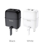 Wall charger “C77B Highway” dual port charger UK plug set with cable