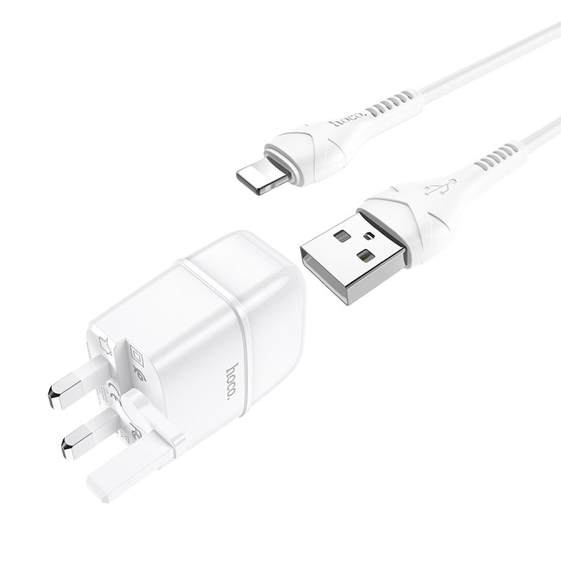 Wall charger “C77B Highway” dual port charger UK plug set with cable